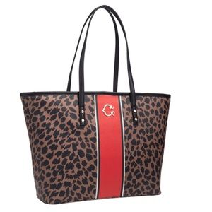 Leopard Print Large Tote